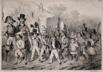 Nyheter: Bra! Brats vil også ha det! når vi snakker om krig!..., 1840. av Clémente Pruche