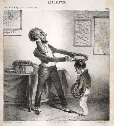 Aktualitet: Prisutdelinger, 1841. av Clémente Pruche