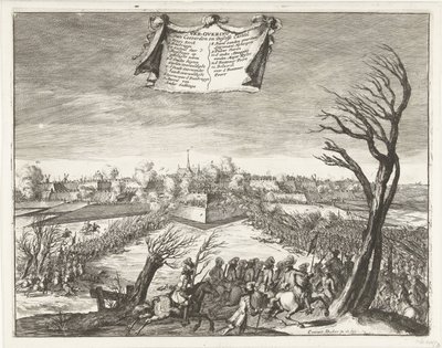 Storming og fangst av Coevorden 30. desember 1672 Erobringen av Coevorden og Deßelfs Casteel (tittel på objekt) av Coenraet Decker