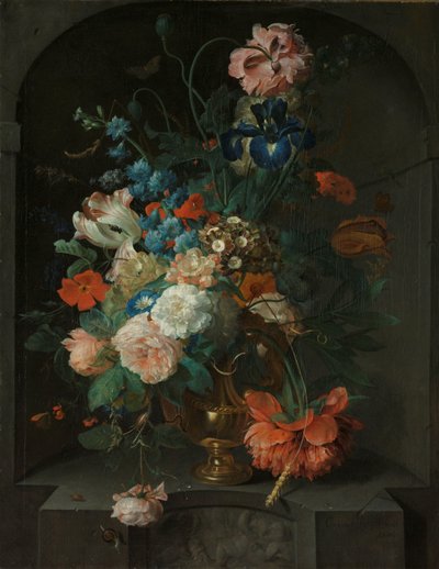 Stilleben med blomster av Coenraet Roepel