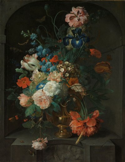 Stilleben med blomster av Coenraet Roepel