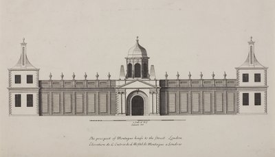 British Museum, Holborn, ca. 1750 av Colen Campbell
