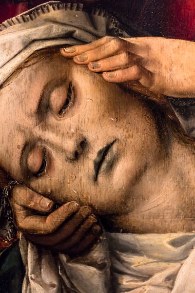 Nedstigning fra korset, ca. 1520 (Tempera og olje på tre (eik)) av Colijn de Coter