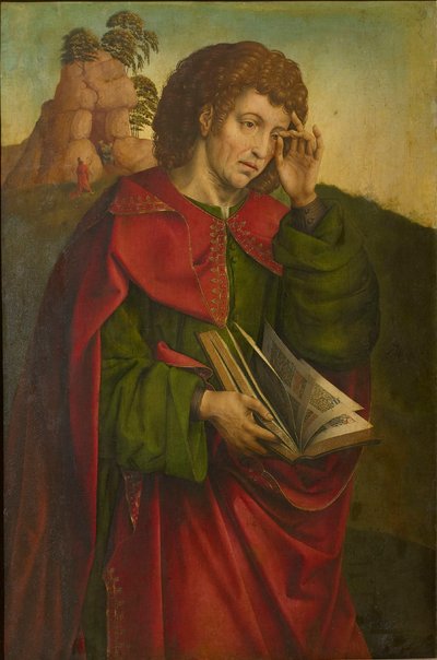 Den hellige Johannes evangelisten gråter, ca. 1500. av Colijn de Coter