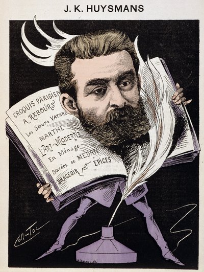 Tegneserie av Joris Karl (Joris-Karl) Huysmans (1848-1907) - i «The Men of Today». av Coll-Toc