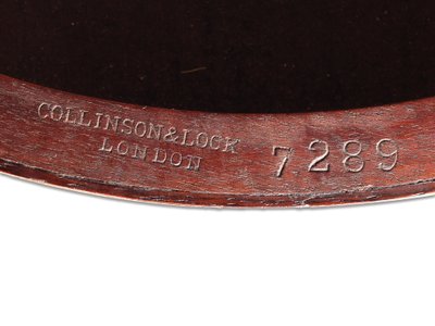 Viktoriansk innlagt sporadisk bord, detalj, ca. 1880 (palisander og elfenben) av Collinson and Lock