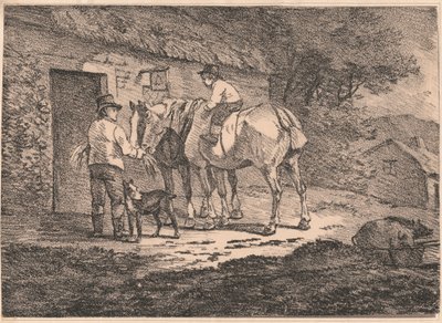 Hester ved Cottages Door av Conrad Gessner