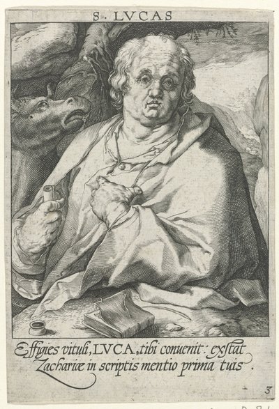 Evangelist Luke De fire evangelistene (serietittel) av Conrad Goltz (possibly)