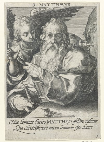 Evangelist Matteus De fire evangelistene (serietittel) av Conrad Goltz (possibly)