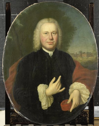 Diederik van Bleyswijk (1711-63), baron av Eethen og Meeuwen, Lord of Babiloniënbroek, borgmester i Gorkum av Conrad Kuster