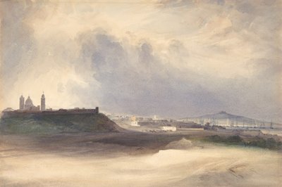 Tilnærming til Montevideo, Uruguay, 1832. av Conrad Martens