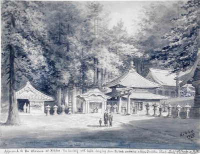 Zugang zu den Schreinen in Nikko von Constance Frederica Gordon-Cumming