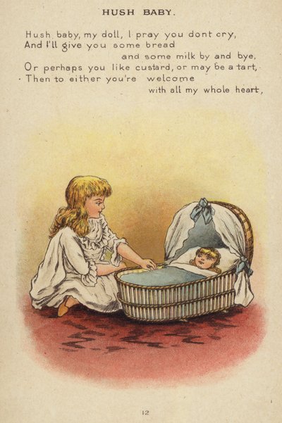 Barnerim: Hush Baby (chromolitho) av Constance Haslewood
