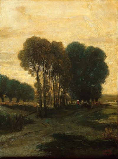 En klump av trær, ca. 1860 av Constant Emile Troyon