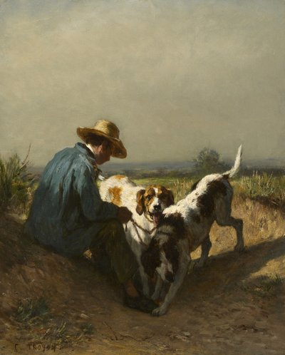 The Gamekeeper, 1850-tallet av Constant Emile Troyon