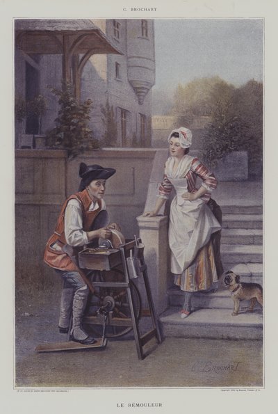 Le Remouleur (Knivsliperen) av Constant Joseph Brochart
