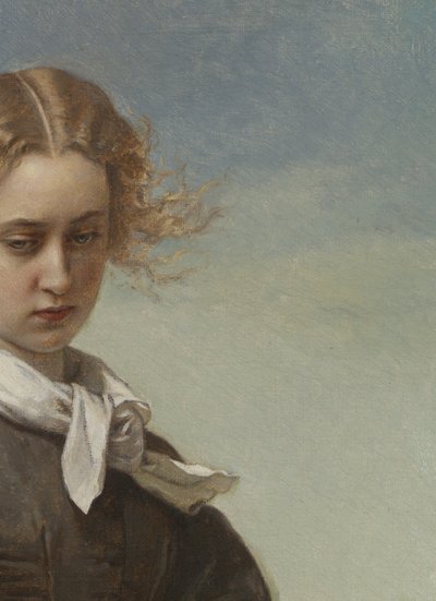 Kjærlighetens melankoli, 1866 av Constant Mayer