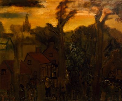 Jabbeke i 1940, av Constant Permeke (1886-1952), olje på lerret. Belgia, 1900-tallet. av Constant Permeke