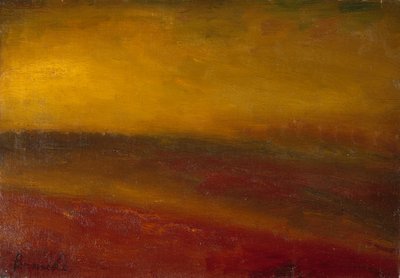 Sunset Landscape (olje på lerret) av Constant Permeke