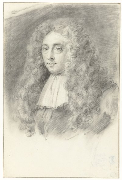 Selvportrett (?) av Constantijn Huygens de Jonge av Constantijn Huygens (II) (possibly)