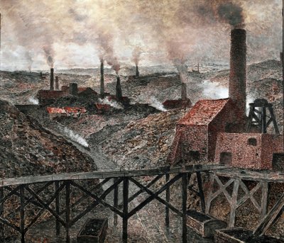 In the Black Country (olje på lerret av Constantin Emile Meunier