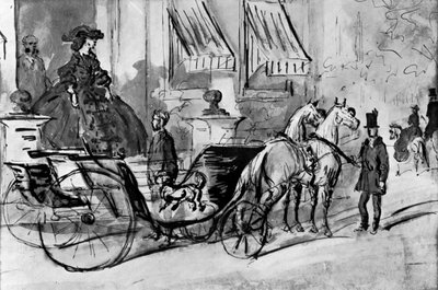 Going for a Drive, 1800-tallet, 1930. av Constantin Guys