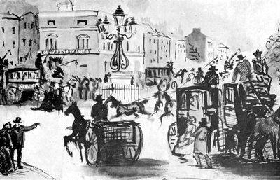Elefanten og slottet, 1800-tallet, 1930. av Constantin Guys