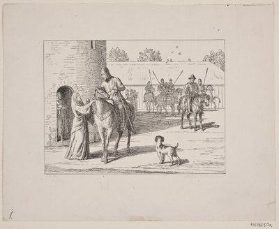 Illustrasjon for Svend Grundtvig, "Marsk Stig: Dansk folkesang fra 1200-tallet", 1861 av Constantin Hansen