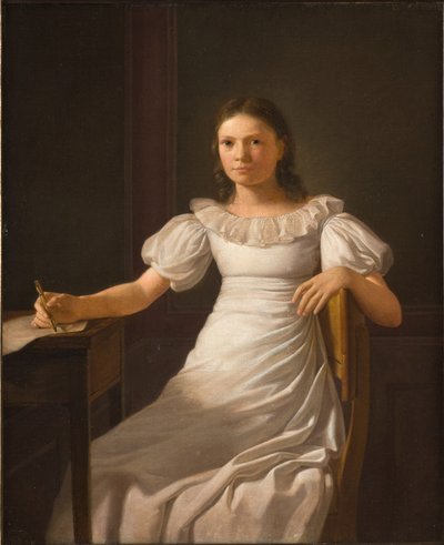 Kunstnerens søster Alvilde av Constantin Hansen