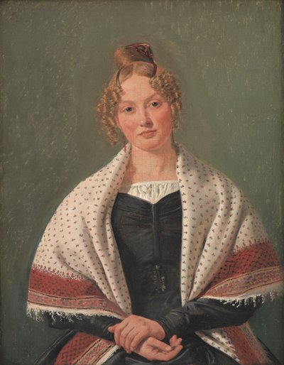 Portrett av Hanne Wanscher, født Wegener av Constantin Hansen