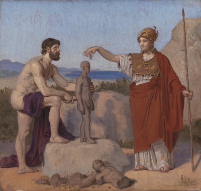 Prometheus Molding Man fra Clay av Constantin Hansen