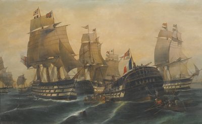 Slaget ved Trafalgar av Constantinos Volanakis