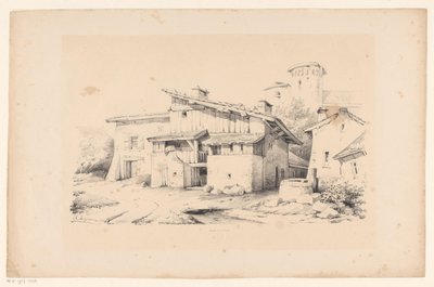 Hus og tårn The Landscape (serietittel) av Constantinus Cornelis Huysmans