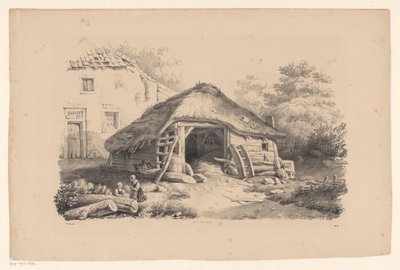 Stall på gården The Landscape (serietittel) av Constantinus Cornelis Huysmans
