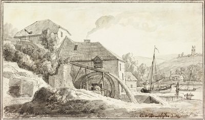 Ford Mill (blekk og akvarell på papir) av Copplestone Warre Bamfylde