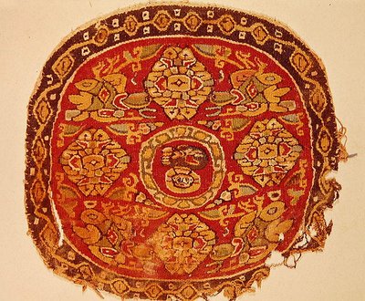 Koptisk skildring av Kristus, 8.-10. århundre e.Kr. (ull) av Coptic Coptic