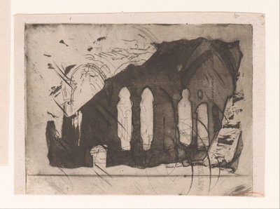 Ruiner av et kloster av Corneille Seghers
