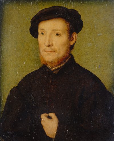 Portrett av en mann med hånden på brystet, 1540-45. av Corneille de Lyon