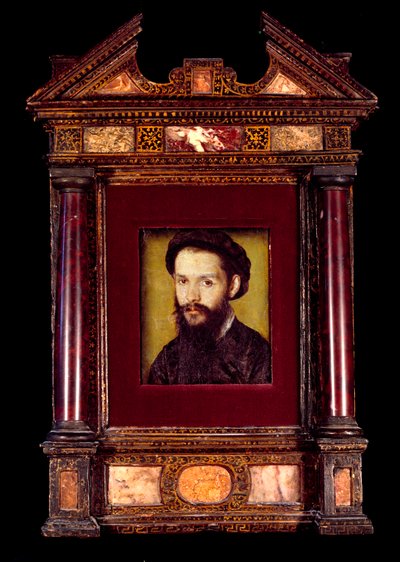 Portrett av Clement des Marets dit Marot (1496-1544) fransk poet. Maleri av Corneille De Lyon (Corneille de The Hague) (1500/1510-1574) Søn. 0,12 x 0,10 m. Det 16. århundre. av Corneille de la  Haye