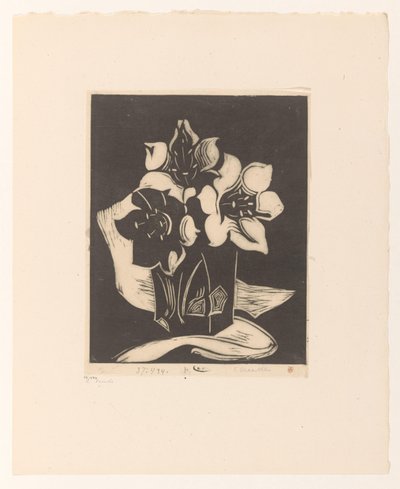 Vase med blomster av Cornelia Vreede (signed by artist)