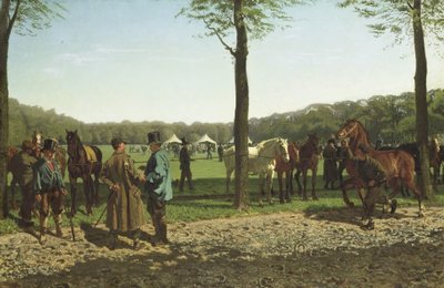 Hestemesse på Maliebaan i Haag av Cornelis Albertus Johannes Schermer