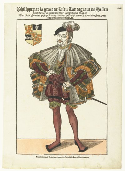 Portrett av Filip av Hessen av Cornelis Anthonisz. (manner of)