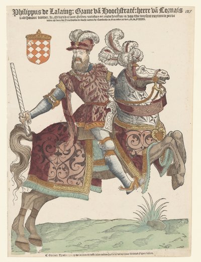 Portrett av Philip van Lalaing på hesteryggen av Cornelis Anthonisz. (manner of)