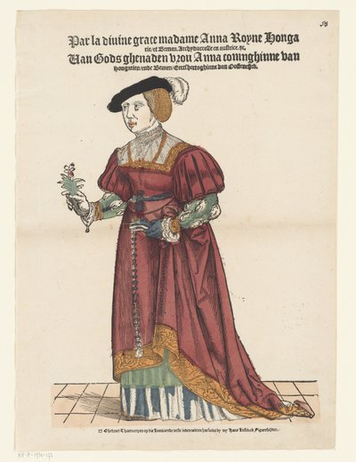 Portrett av Anna av Østerrike av Cornelis Anthonisz. (possibly)