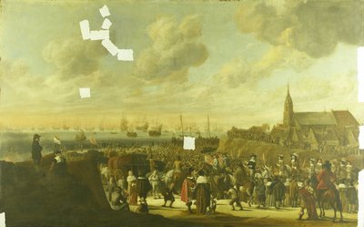 Charles II av Englands avgang fra Scheveningen, 2. juni 1660 av Cornelis Beelt