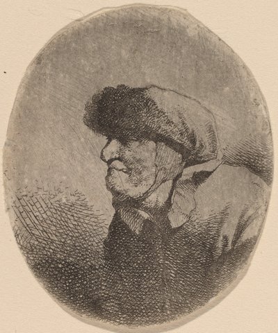 Byste av en gammel kvinne av Cornelis Pietersz Bega