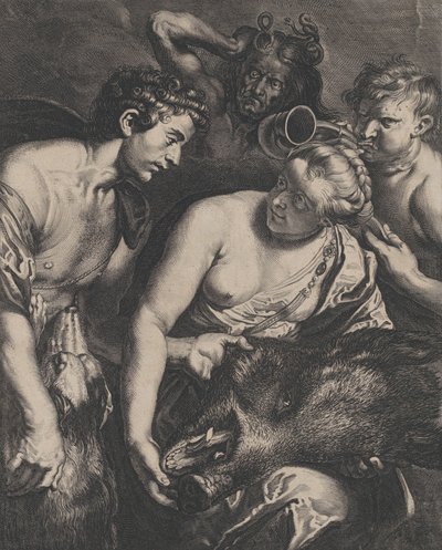 Atalanta og Meleager, 1618-84. av Cornelis Bloemaert
