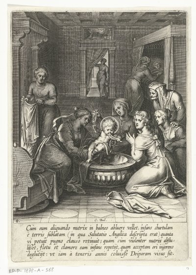 Thomas spiser en avis med Ave Maria The Life of Saint Thomas Aquinas (serietittel) av Cornelis Boel