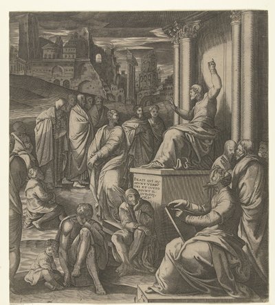 Kristus forkynner for folket av Cornelis Bos (possibly)