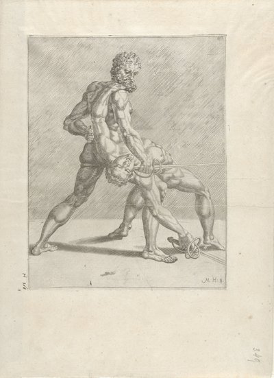 To sverdmenn Swordsmen (serietittel) av Cornelis Bos (possibly)